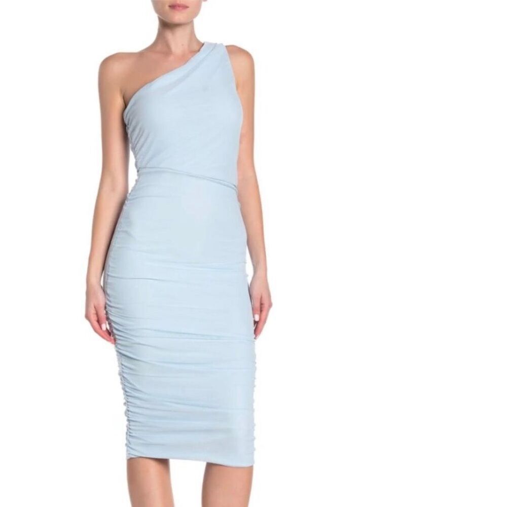 Love x Design Nordstrom Single Shoulder Body-con Ruched Dress Women’s Medium